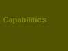 Capabilities